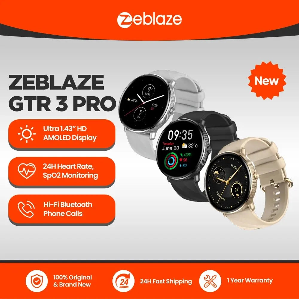 AMOLED Calling Smartwatch with Stainless Steel Frame
