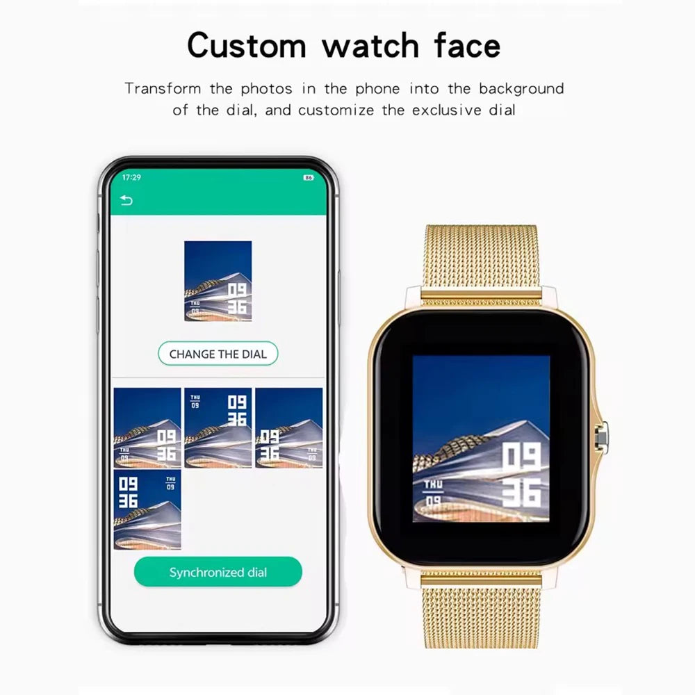 Bluetooth Smart Watch With Call And Health Tracking